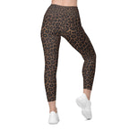 Chocolate Leopard Leggings With Pockets