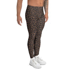 Chocolate Leopard Men's Leggings