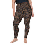 Chocolate Leopard Plus Size Leggings