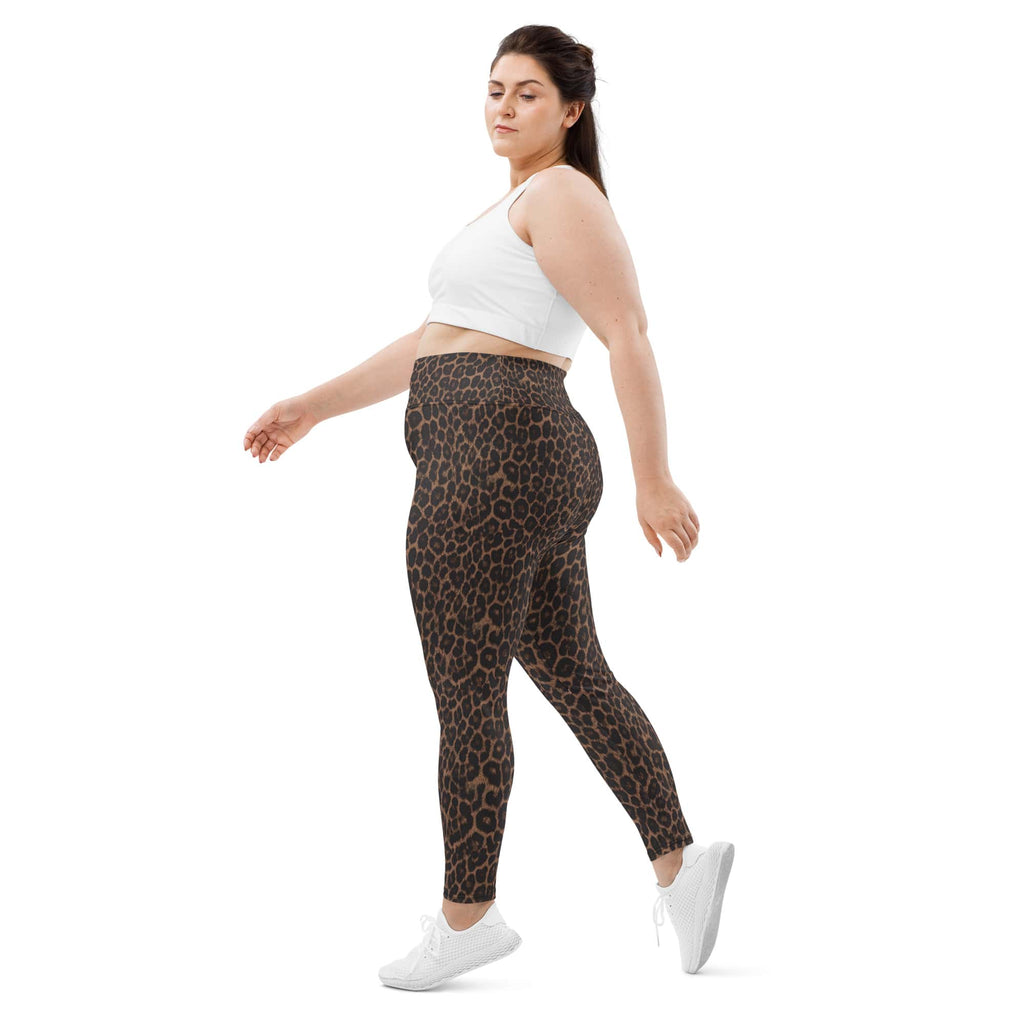 Chocolate Leopard Plus Size Leggings