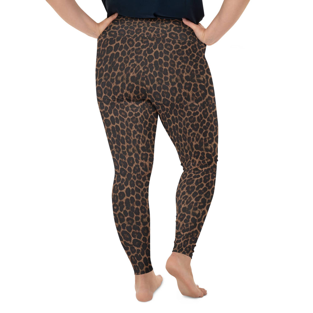 Chocolate Leopard Plus Size Leggings
