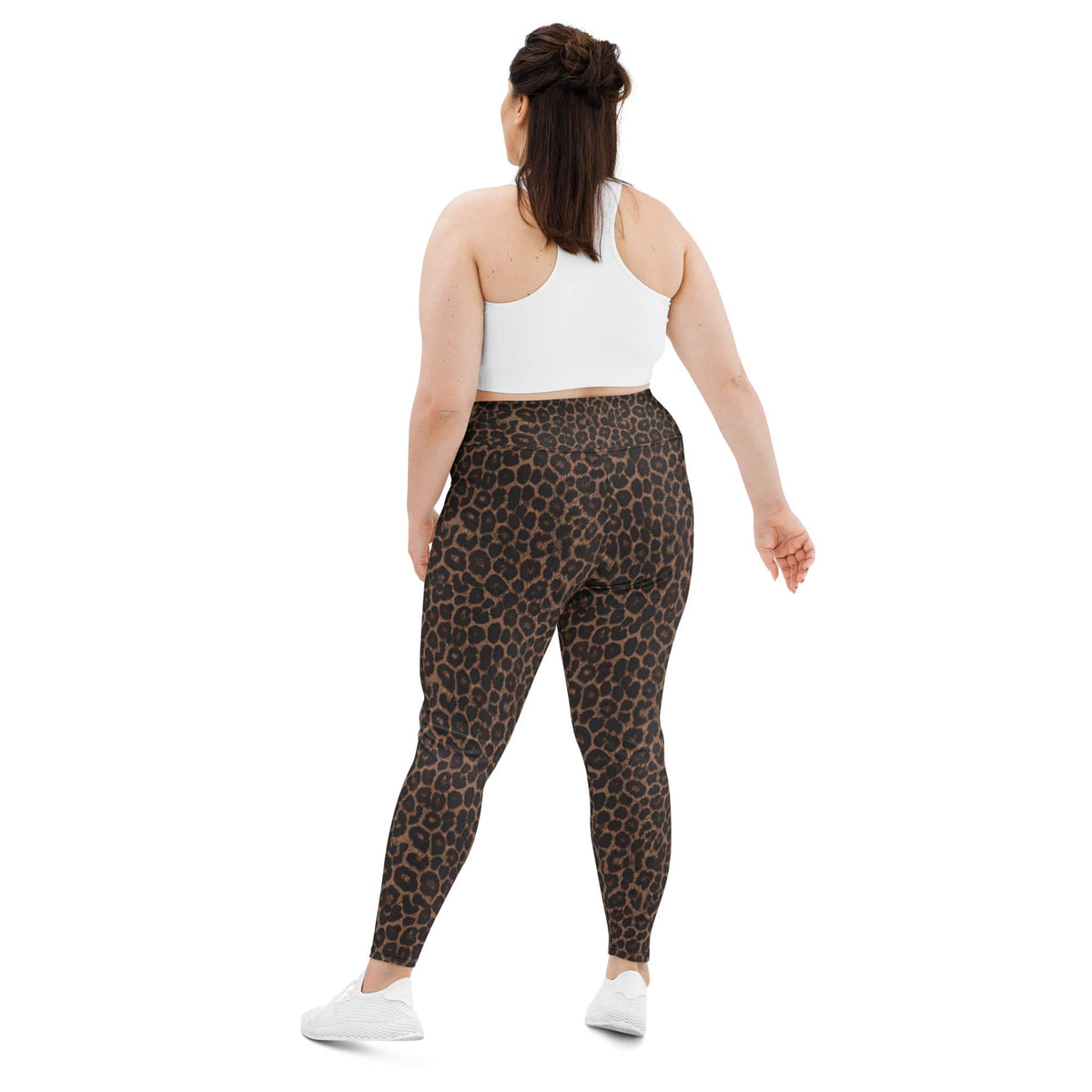 Chocolate Leopard Plus Size Leggings