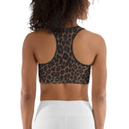 Chocolate Leopard Sports Bra