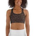 Chocolate Leopard Sports Bra
