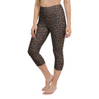 Chocolate Leopard Yoga Capris