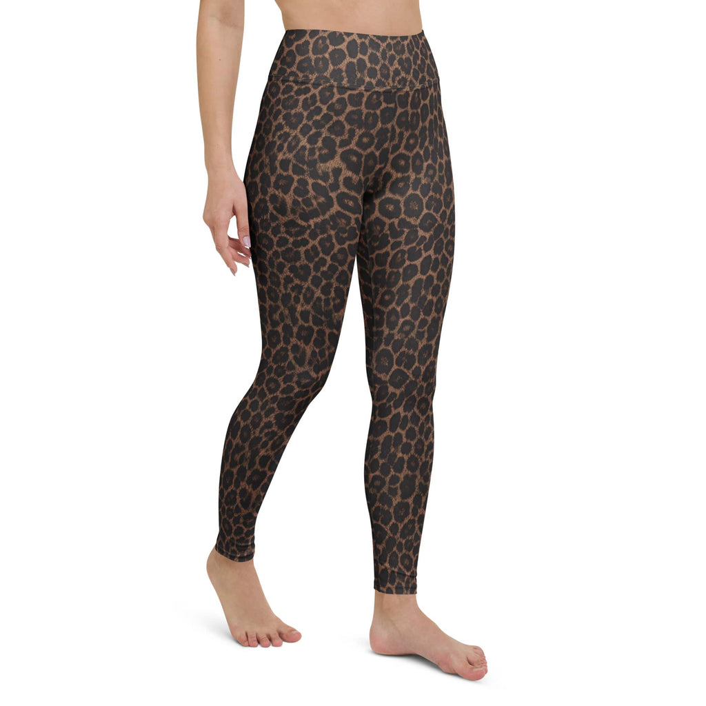 Chocolate Leopard Yoga Leggings