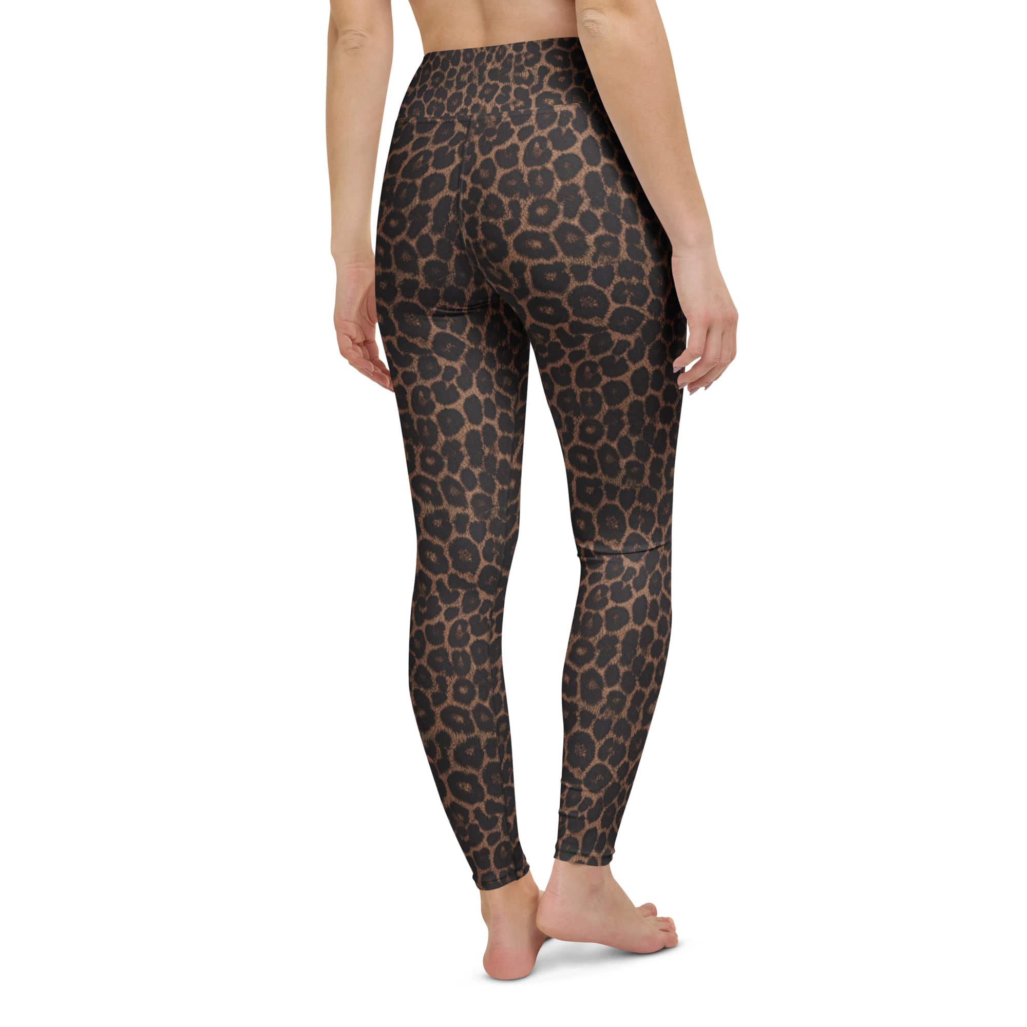 Chocolate Leopard Yoga Leggings