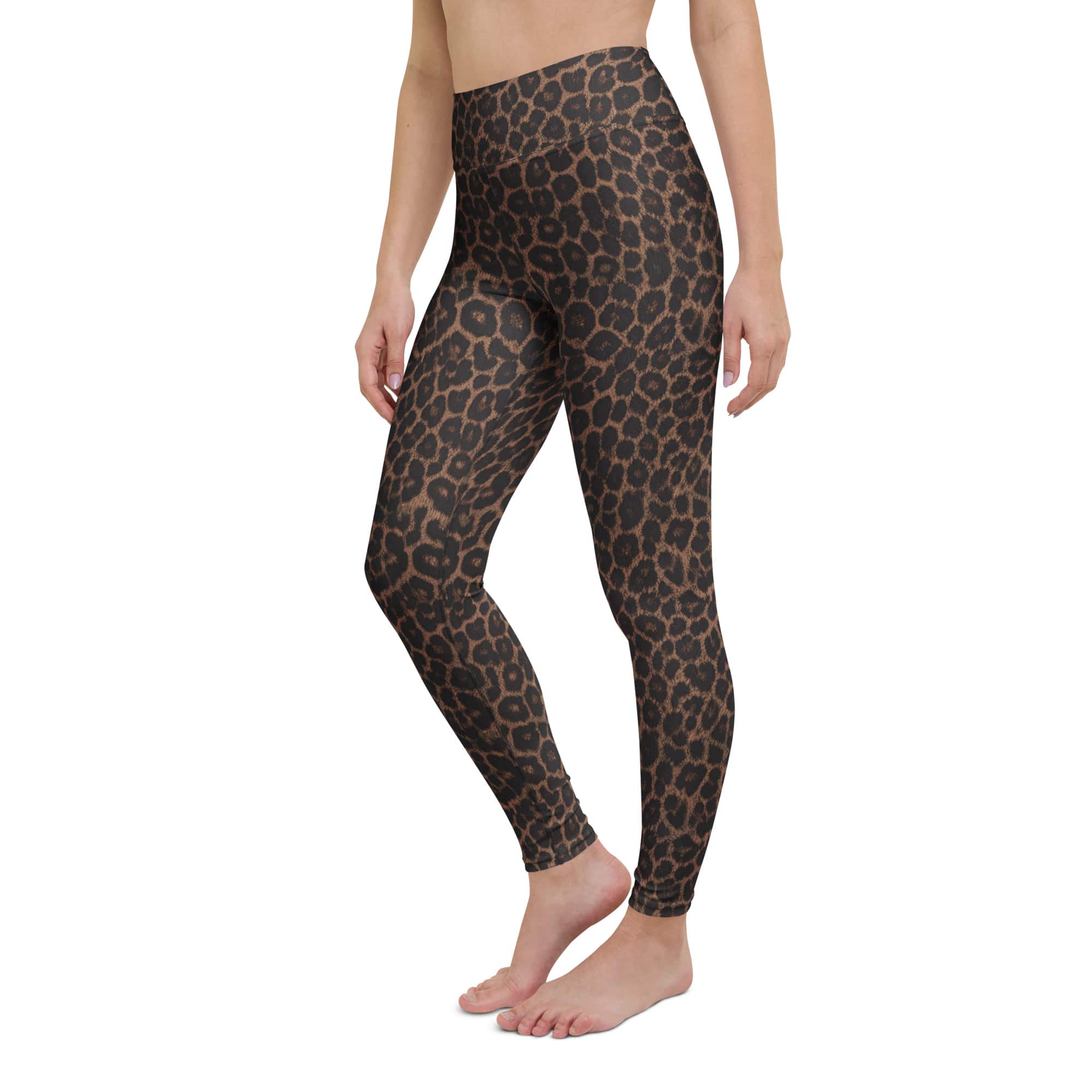 Chocolate Leopard Yoga Leggings