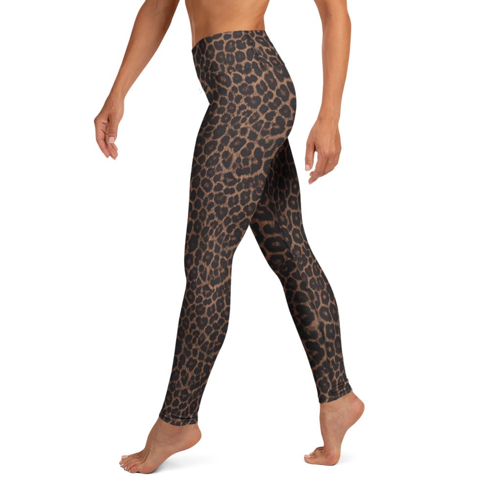 Chocolate Leopard Yoga Leggings