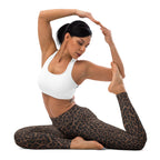 Chocolate Leopard Yoga Leggings