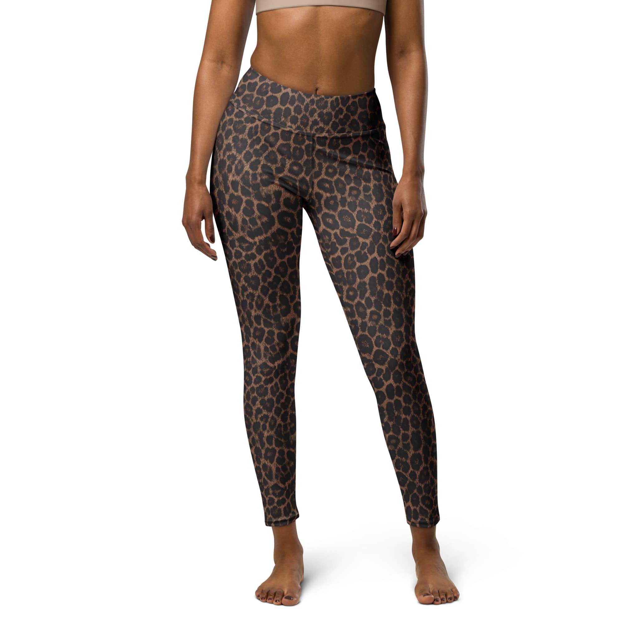 Chocolate Leopard Yoga Leggings