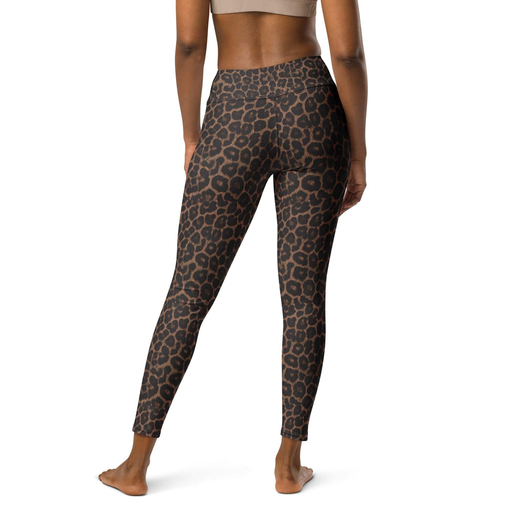 Chocolate Leopard Yoga Leggings