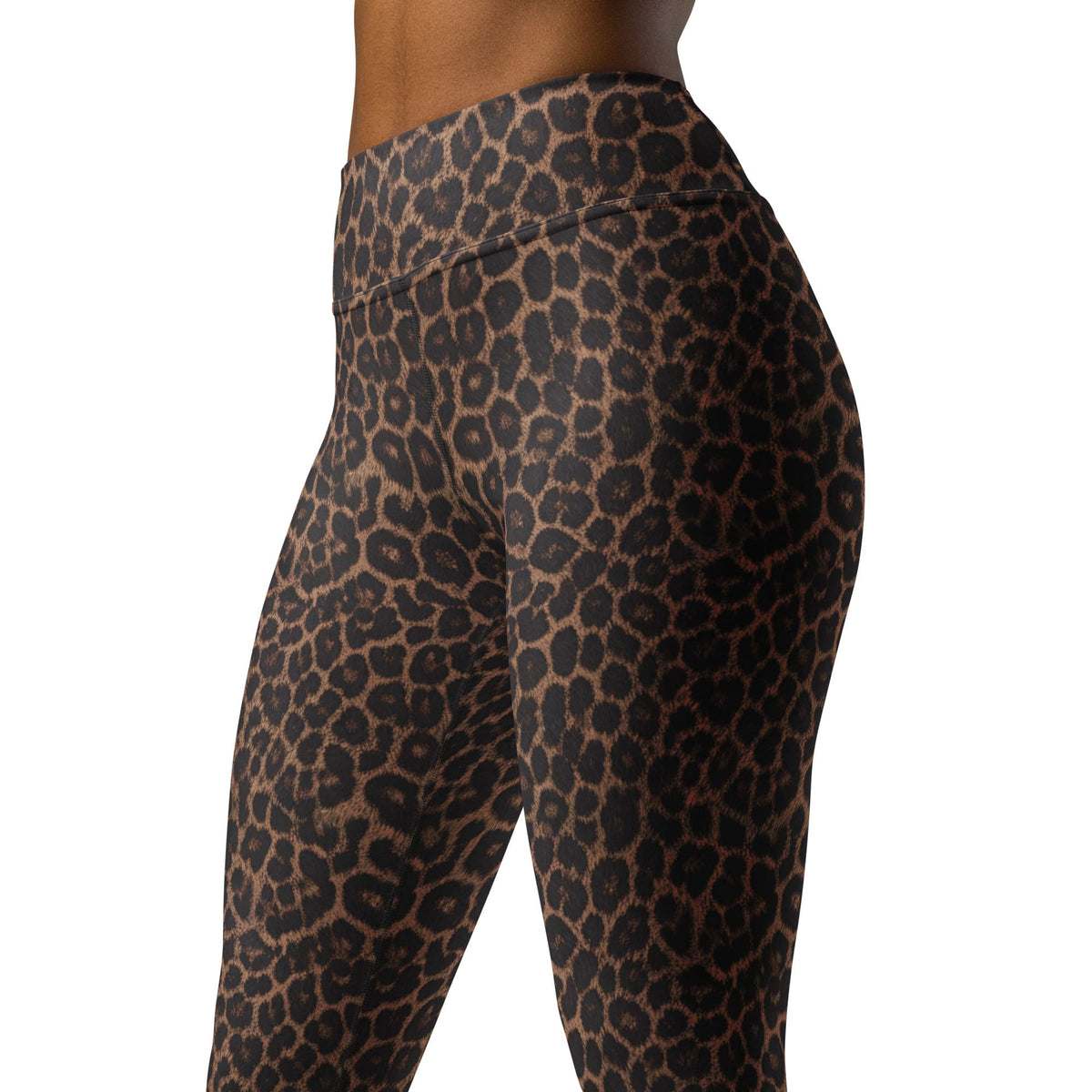 Chocolate Leopard Yoga Leggings