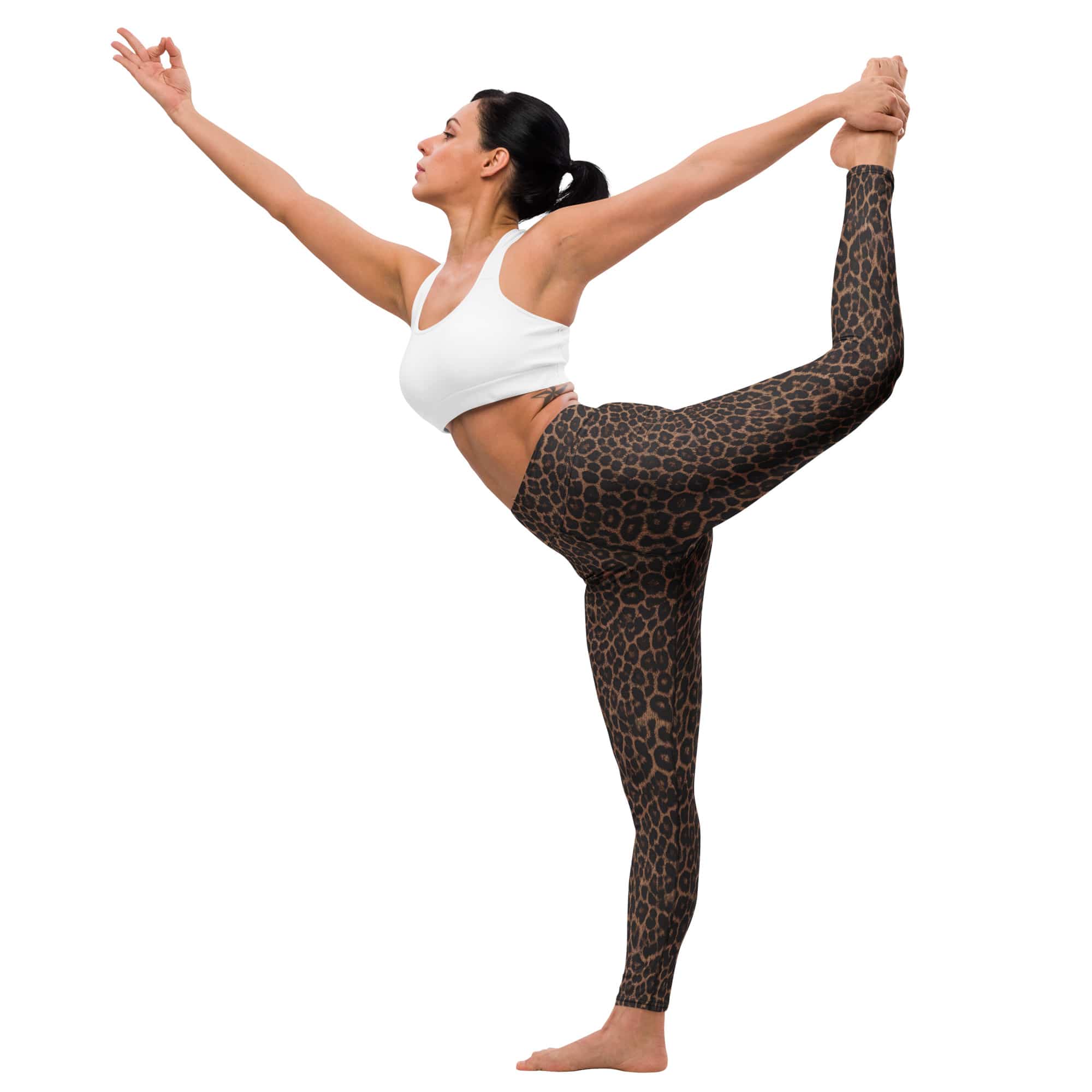 Chocolate Leopard Yoga Leggings