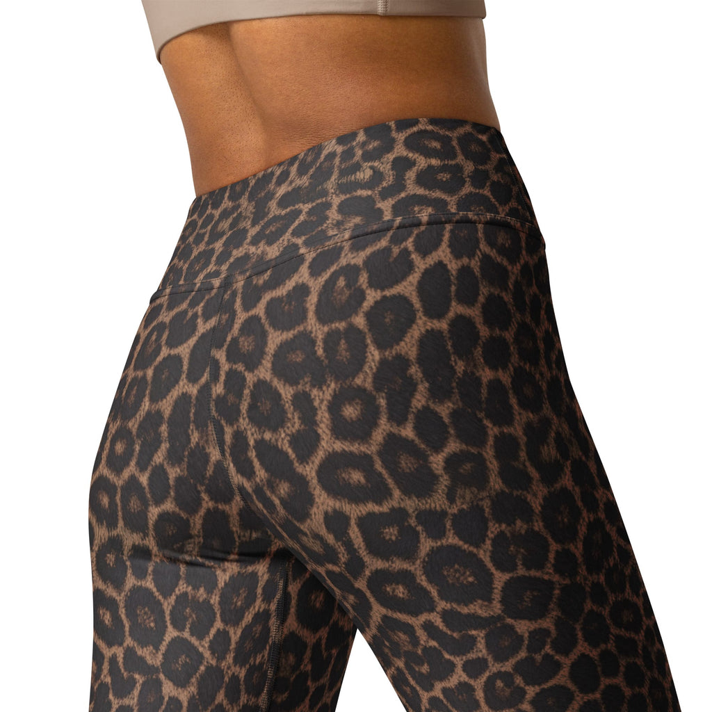 Chocolate Leopard Yoga Leggings