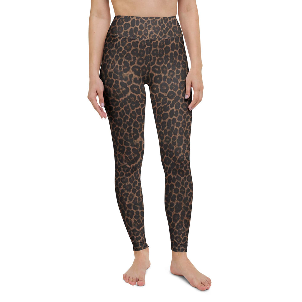 Chocolate Leopard Yoga Leggings