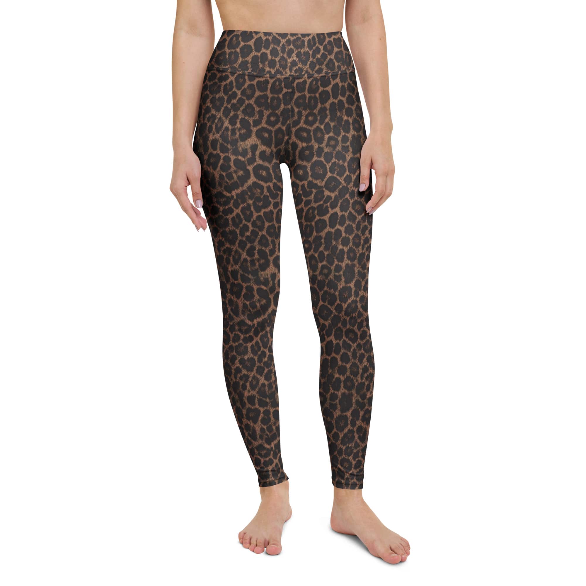 Chocolate Leopard Yoga Leggings