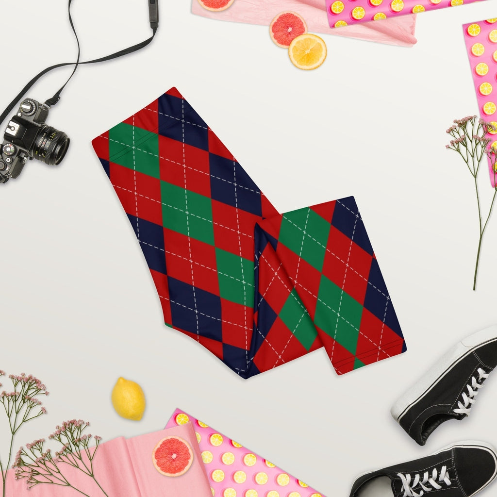 Christmas Argyle Capris