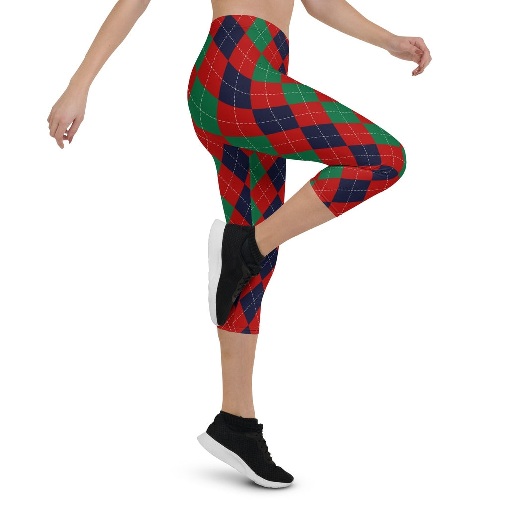 Christmas Argyle Capris