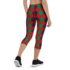 Christmas Argyle Capris