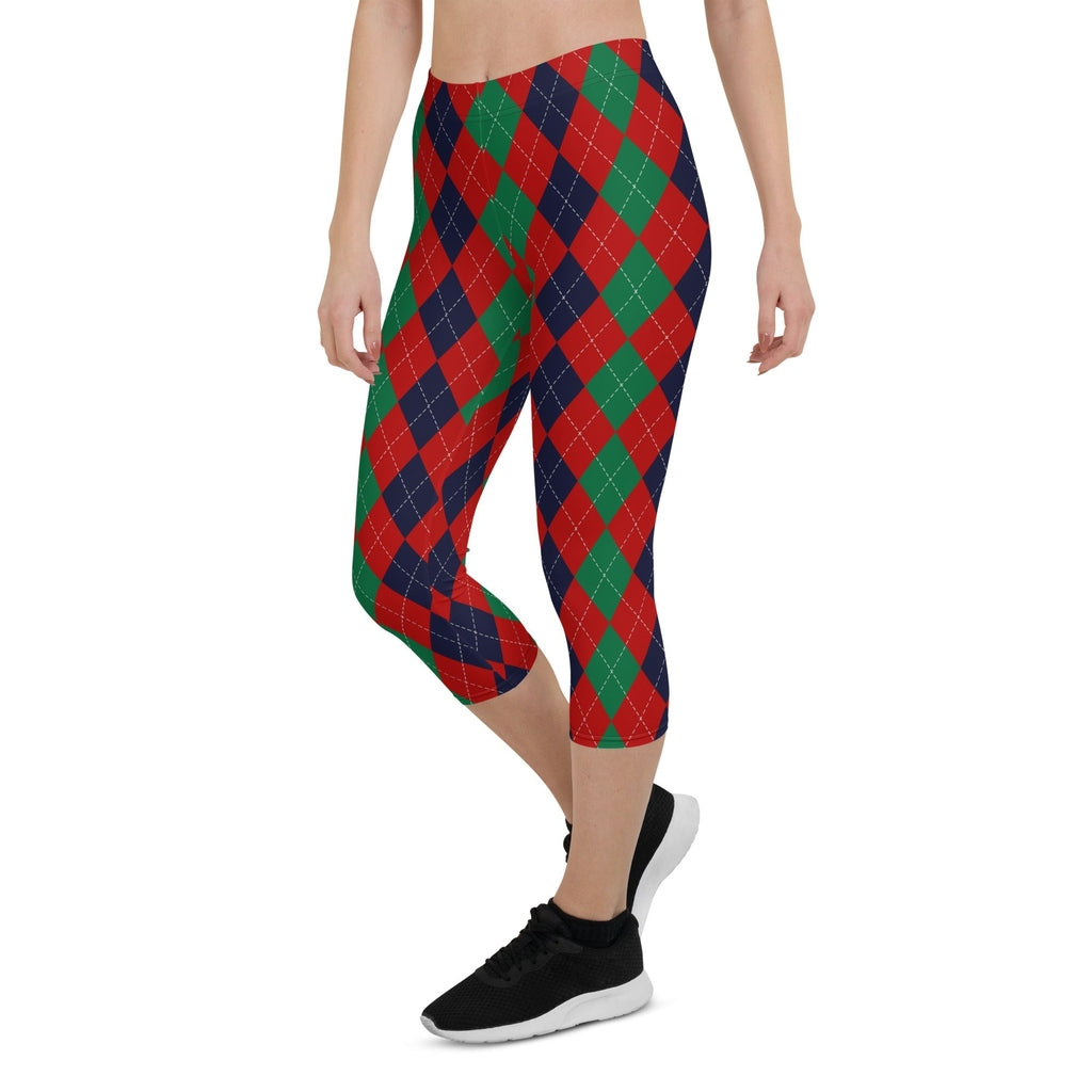Christmas Argyle Capris