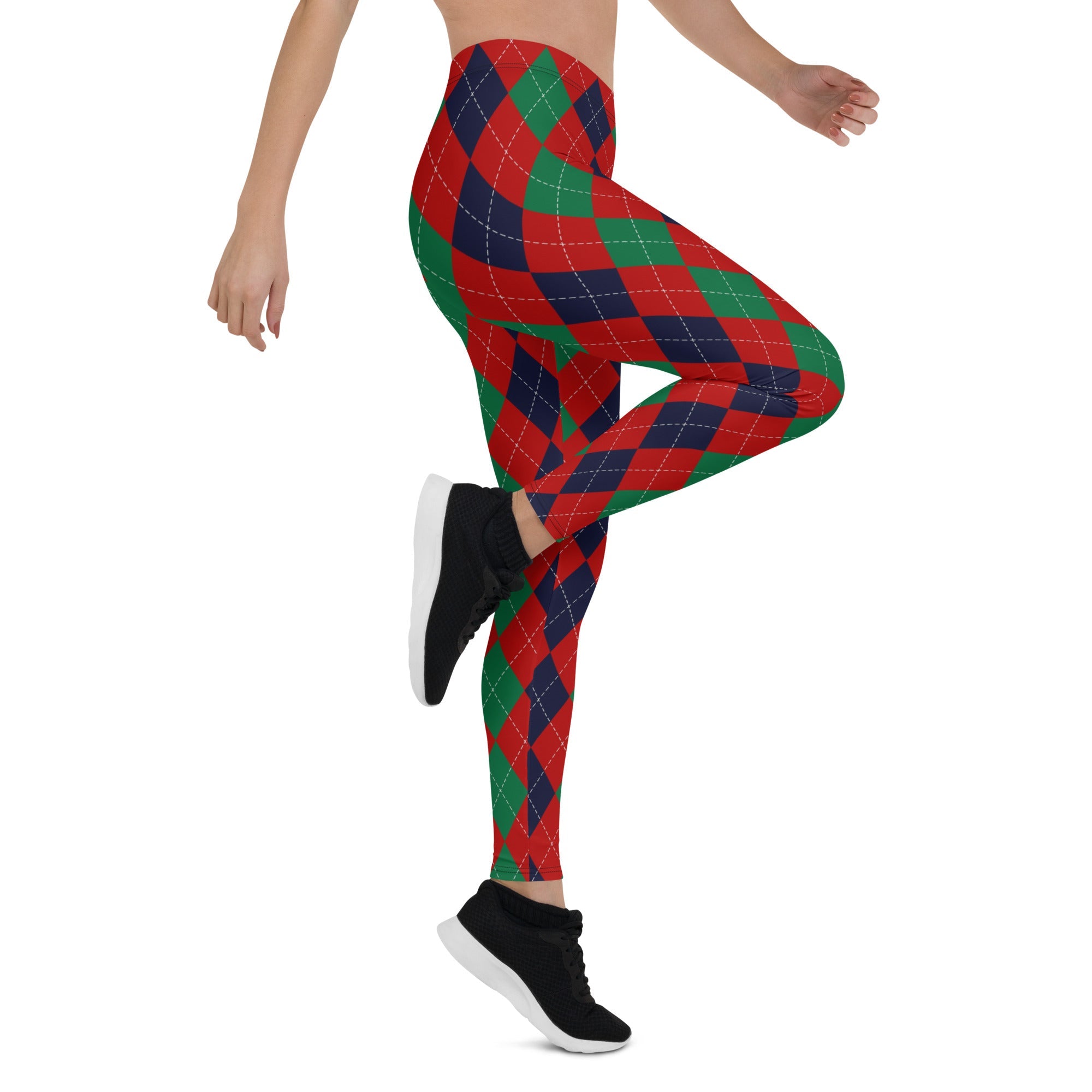 Christmas Argyle Leggings