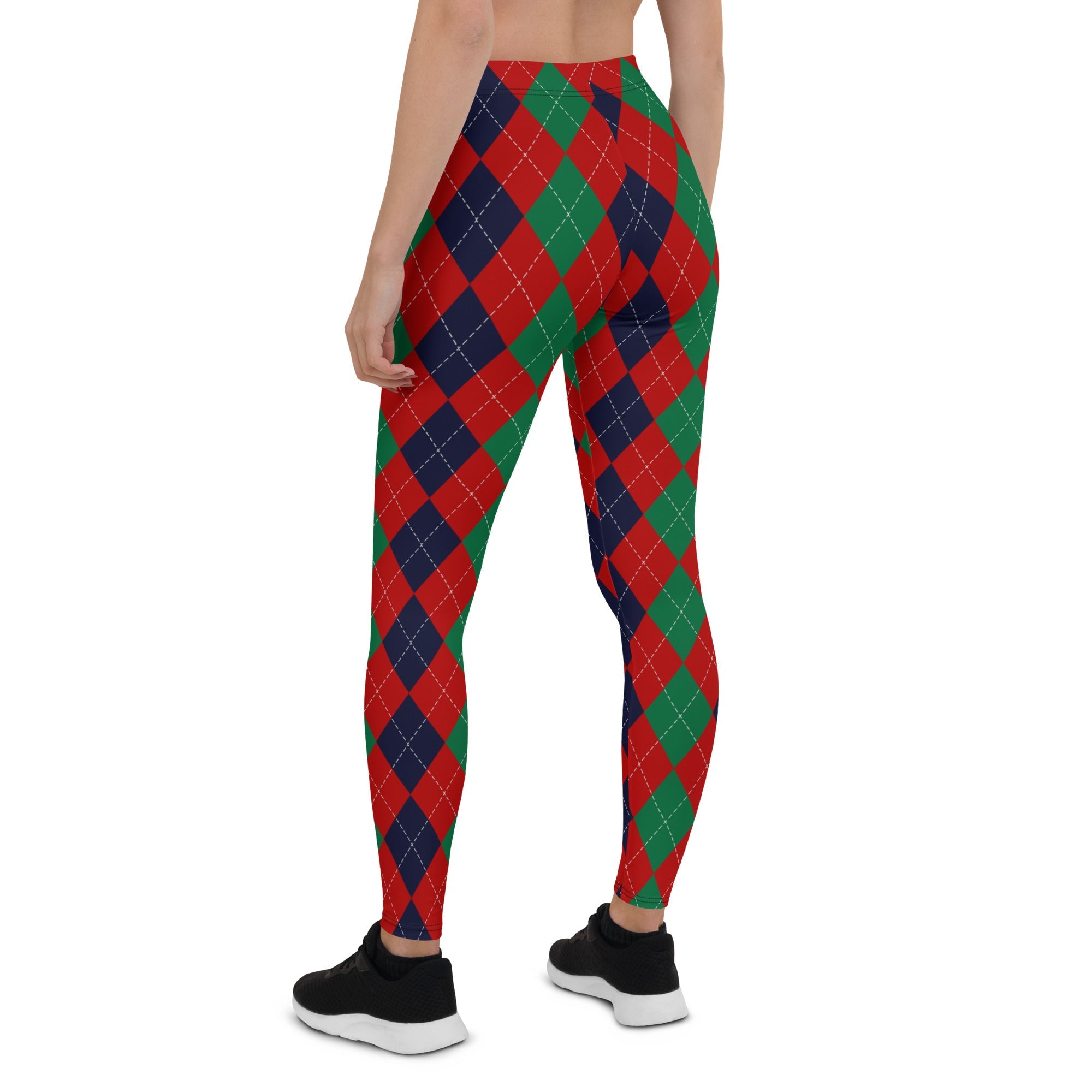 Christmas Argyle Leggings