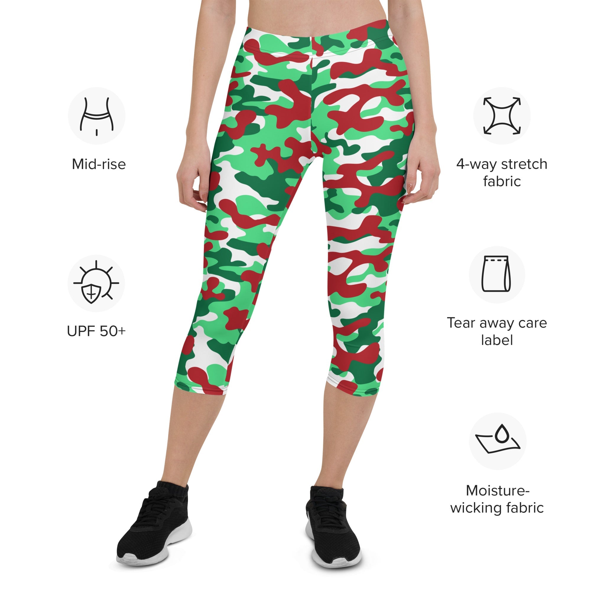 Christmas Camo Capris