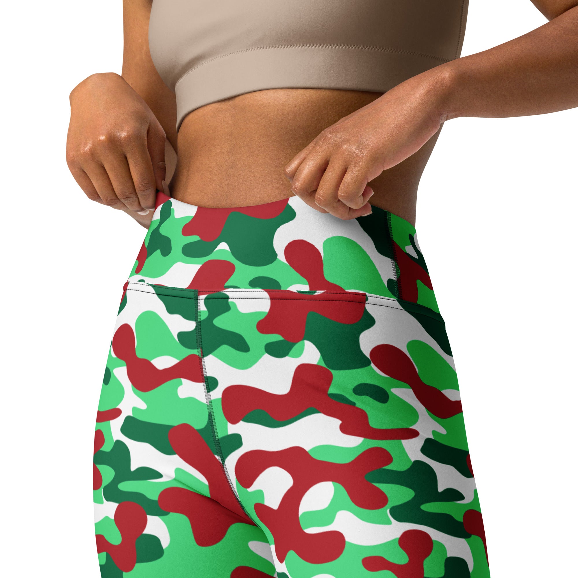 Christmas Camo Yoga Leggings