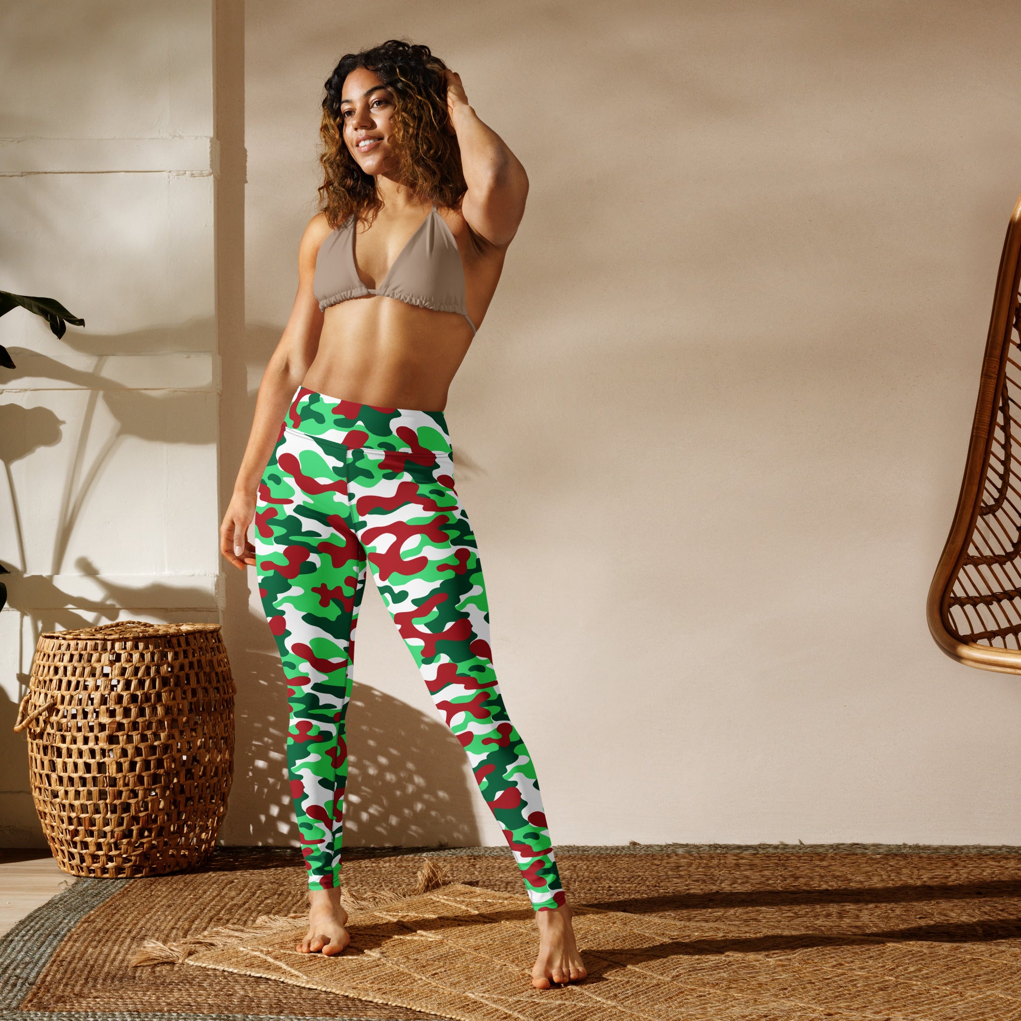 Christmas Camo Yoga Leggings