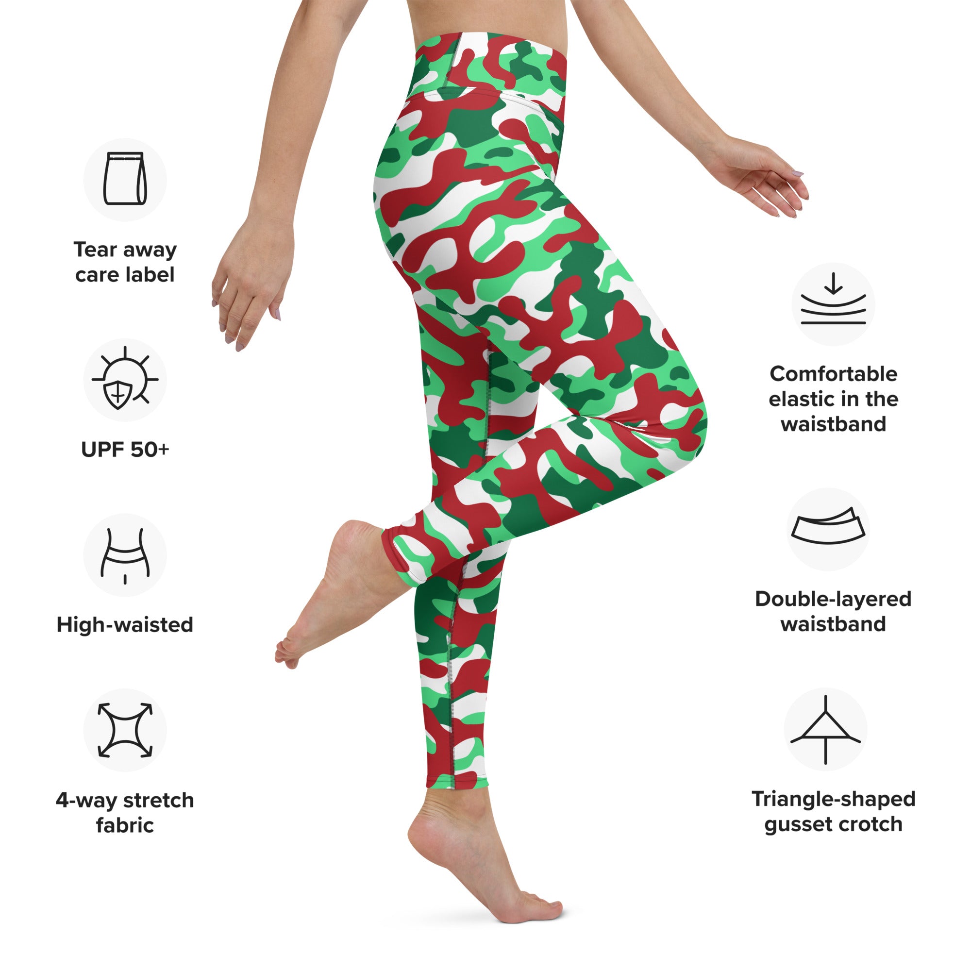 Christmas Camo Yoga Leggings