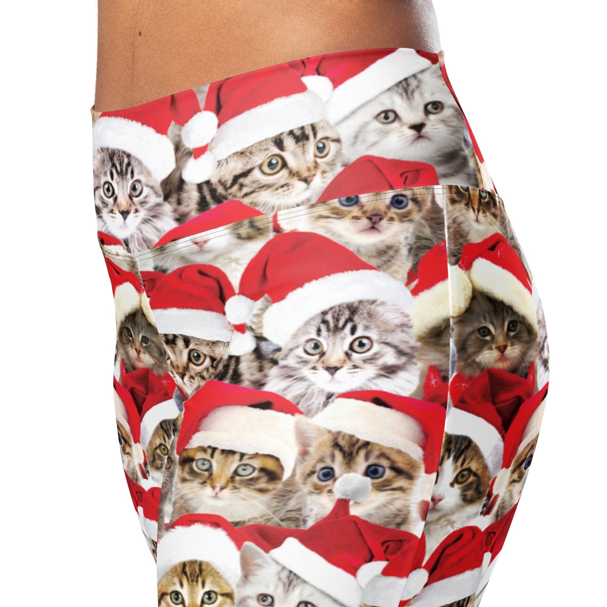 Christmas Cat Flare Leggings