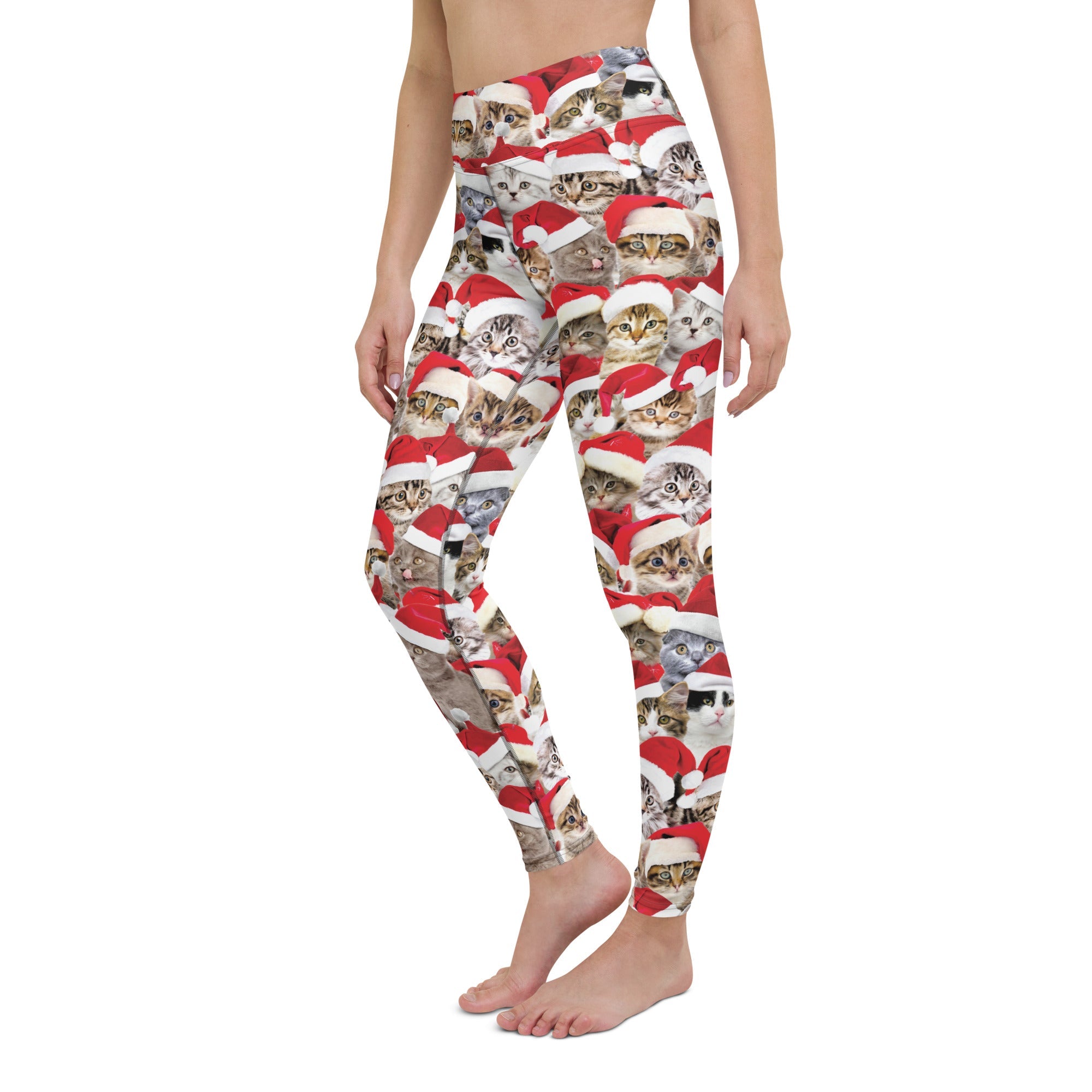 Christmas Cat Yoga Leggings