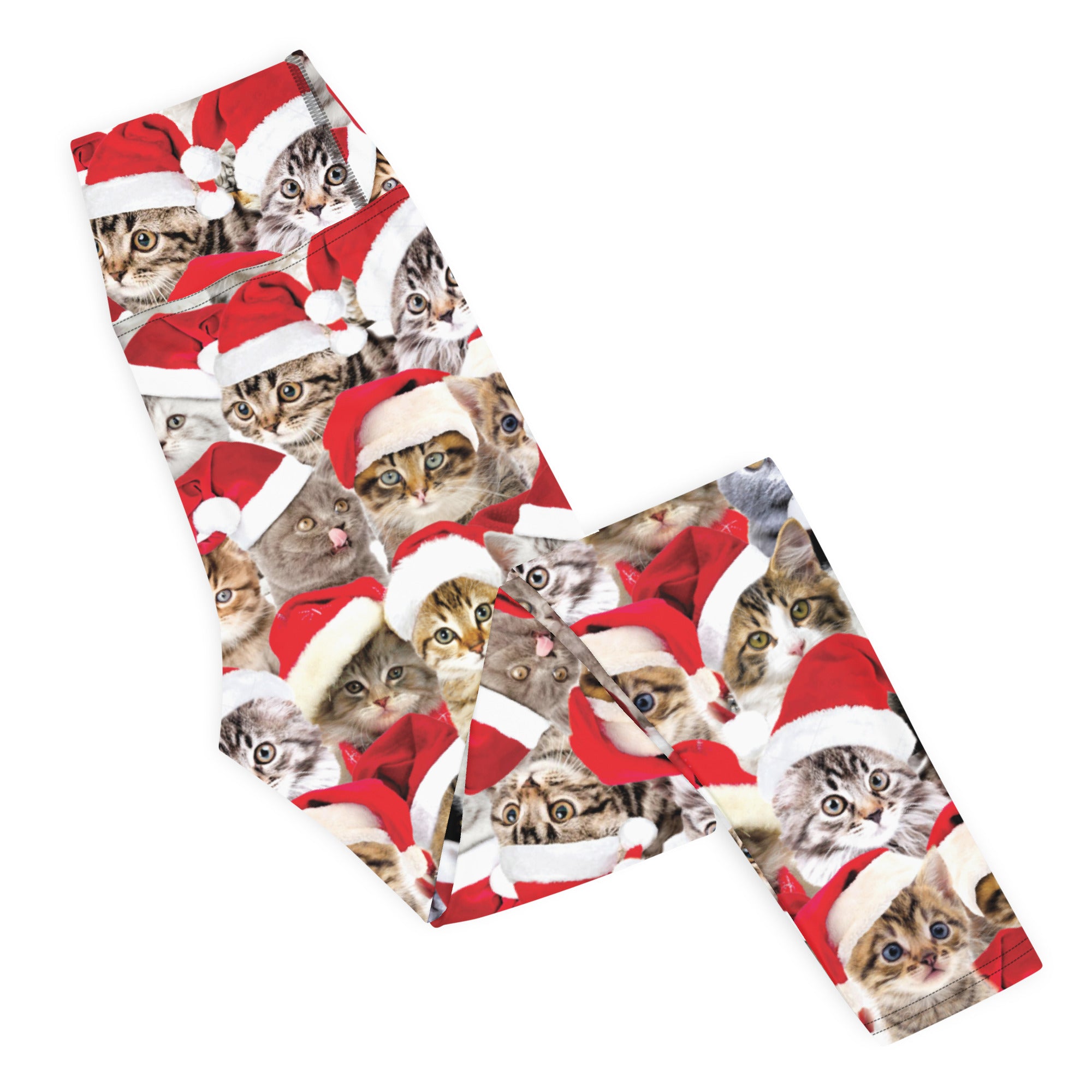 Christmas Cat Yoga Leggings