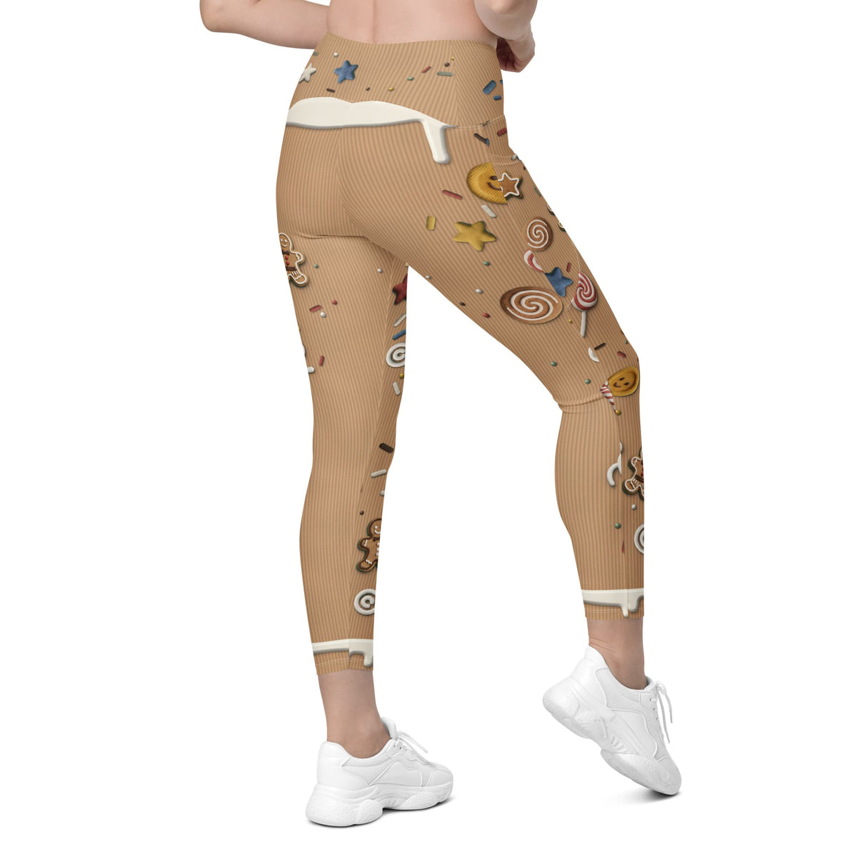 Christmas Cranky Cookie Leggings With Pockets