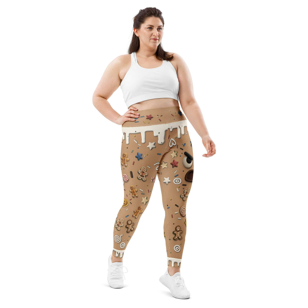 Christmas Cranky Cookie Plus Size Leggings