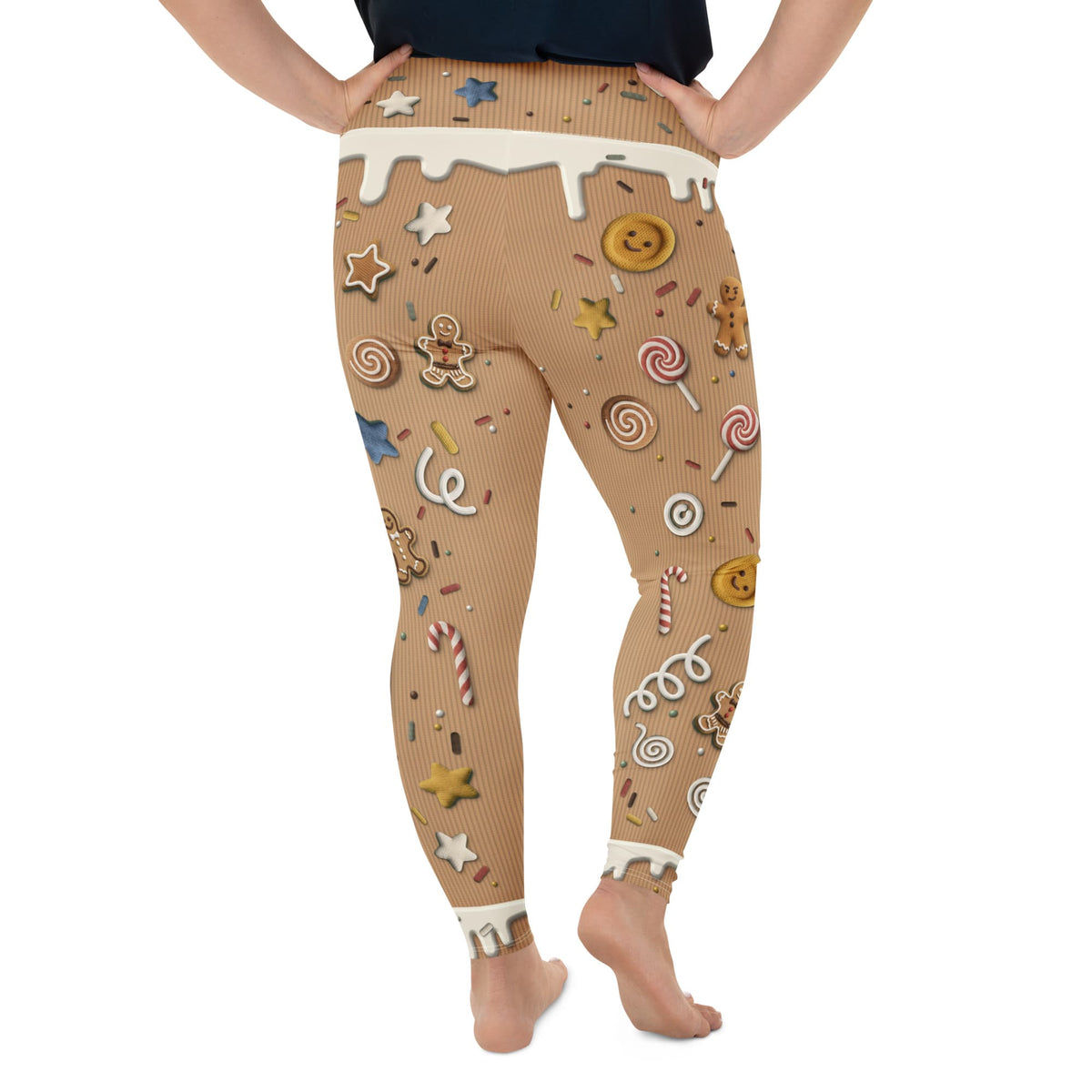 Christmas Cranky Cookie Plus Size Leggings