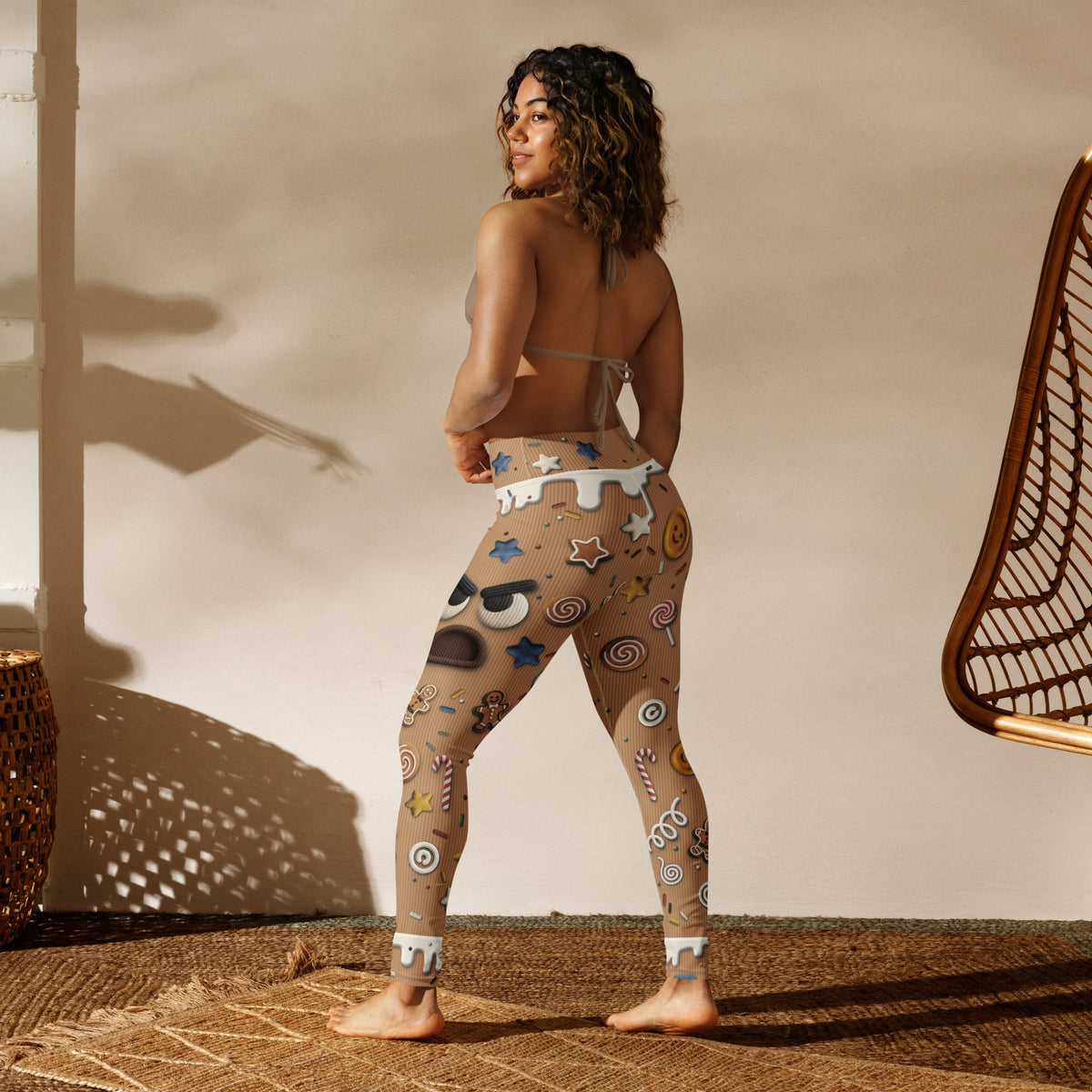 Christmas Cranky Cookie Yoga Leggings