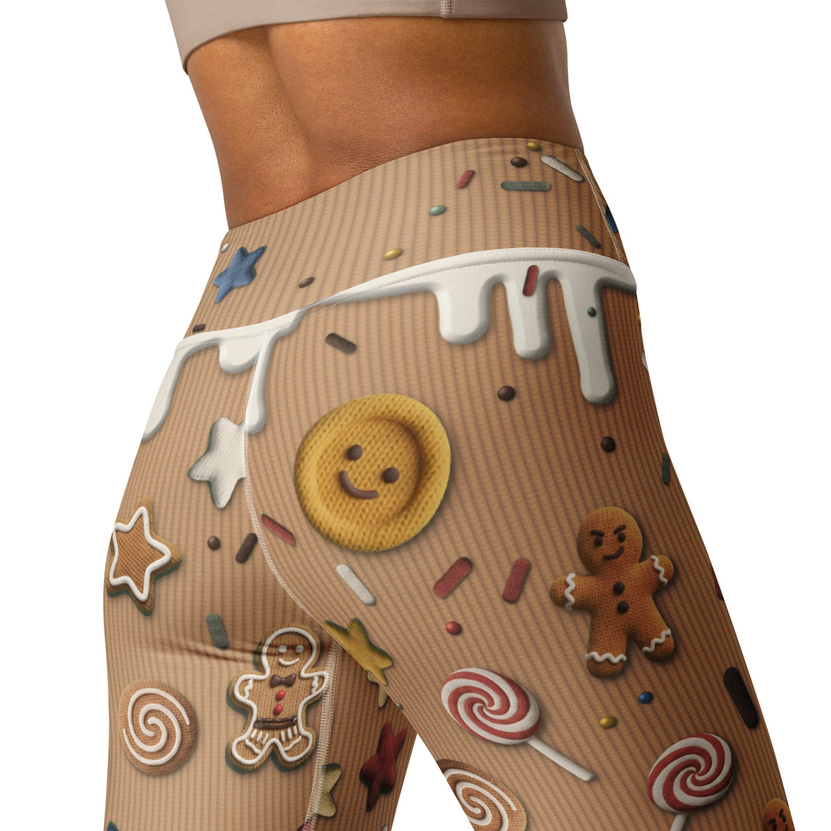 Christmas Cranky Cookie Yoga Leggings