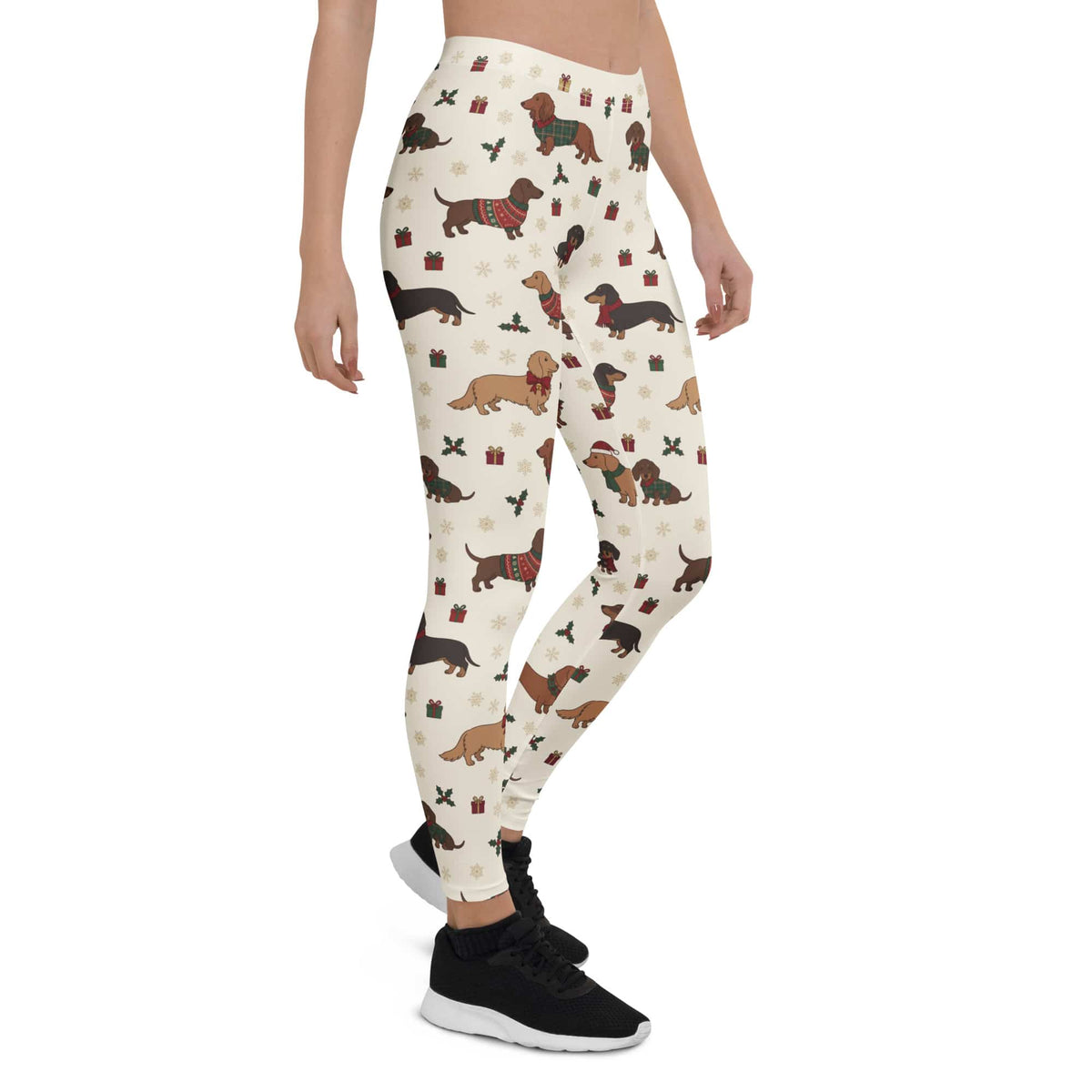 Christmas Dachshund Leggings