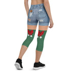 Christmas Denim Shorts Capris