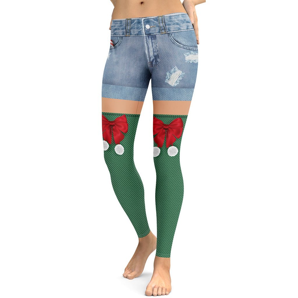 EHQJNJ Gym Leggings Yoga Pants Plus Size Womens Ladies Digital 3D Printing  Merry Christmas Witch Leggings Pants for Yoga Running Gym Yoga Pants Tights