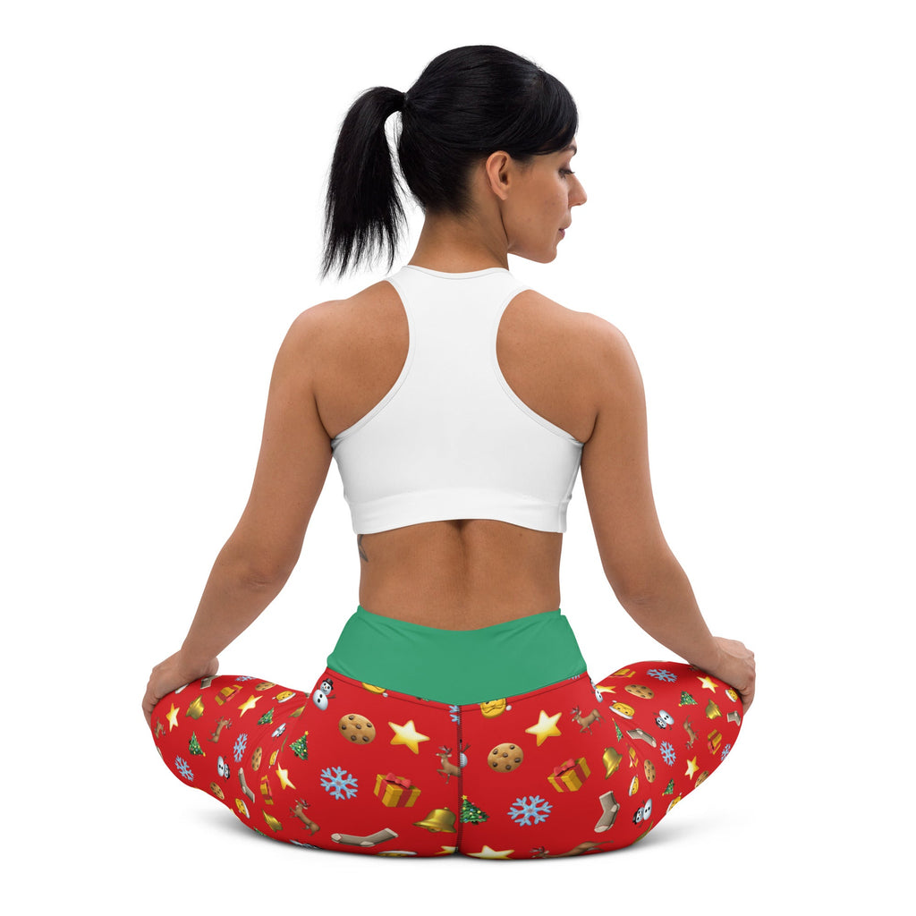 Christmas Emoji Yoga Leggings