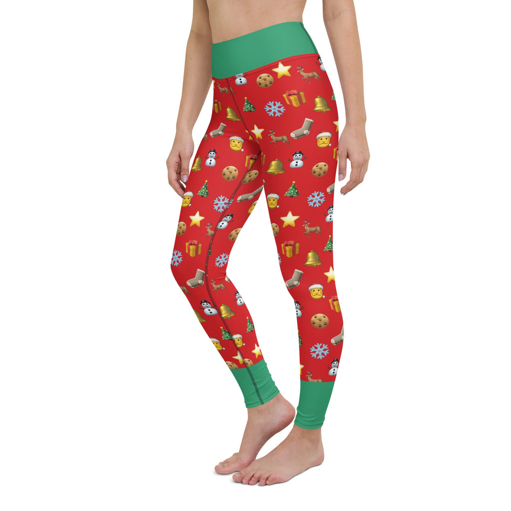 Christmas Emoji Yoga Leggings