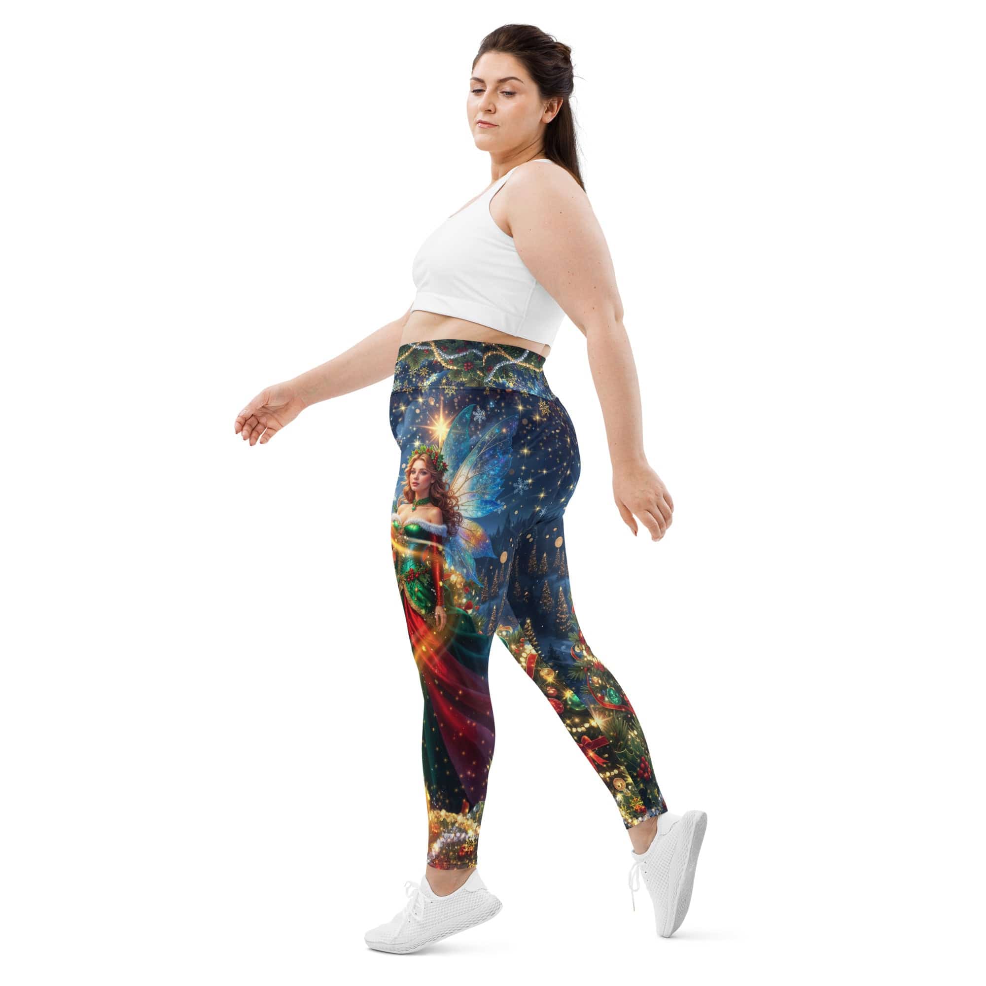 Christmas Fairy Plus Size Leggings