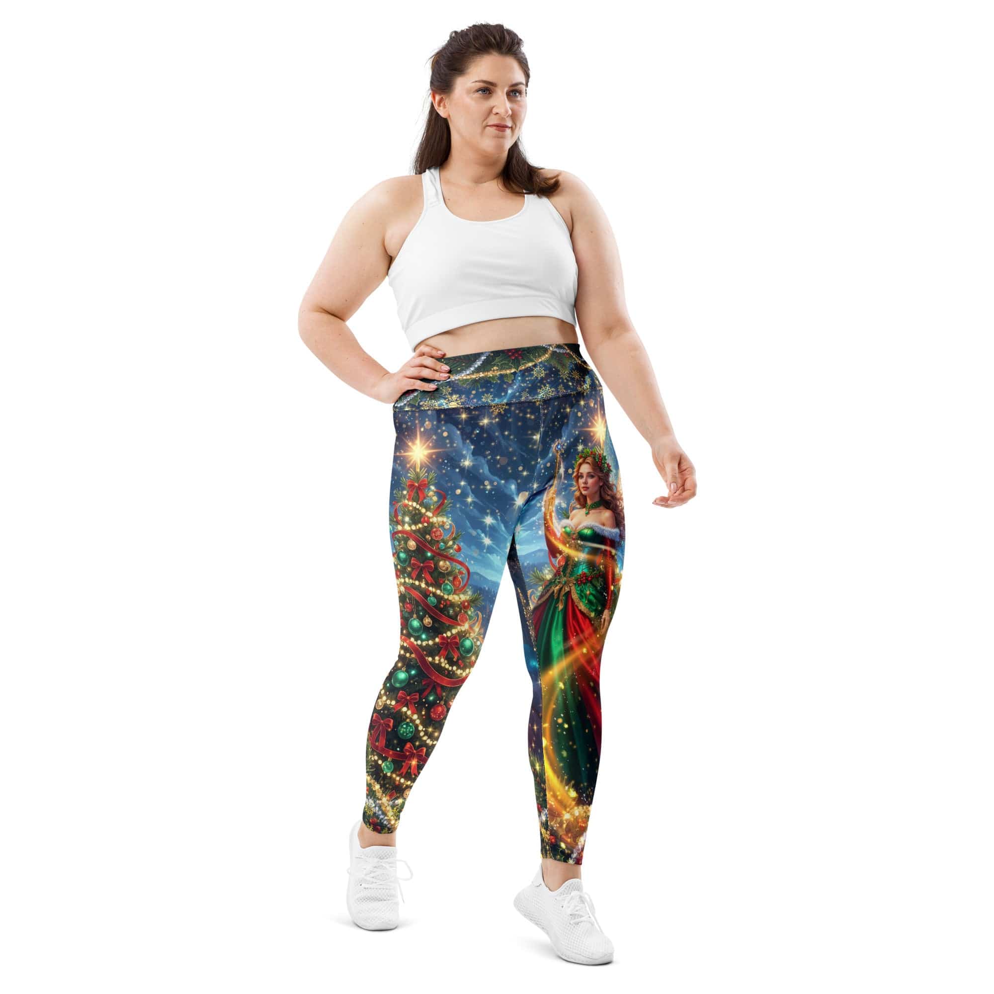 Christmas Fairy Plus Size Leggings