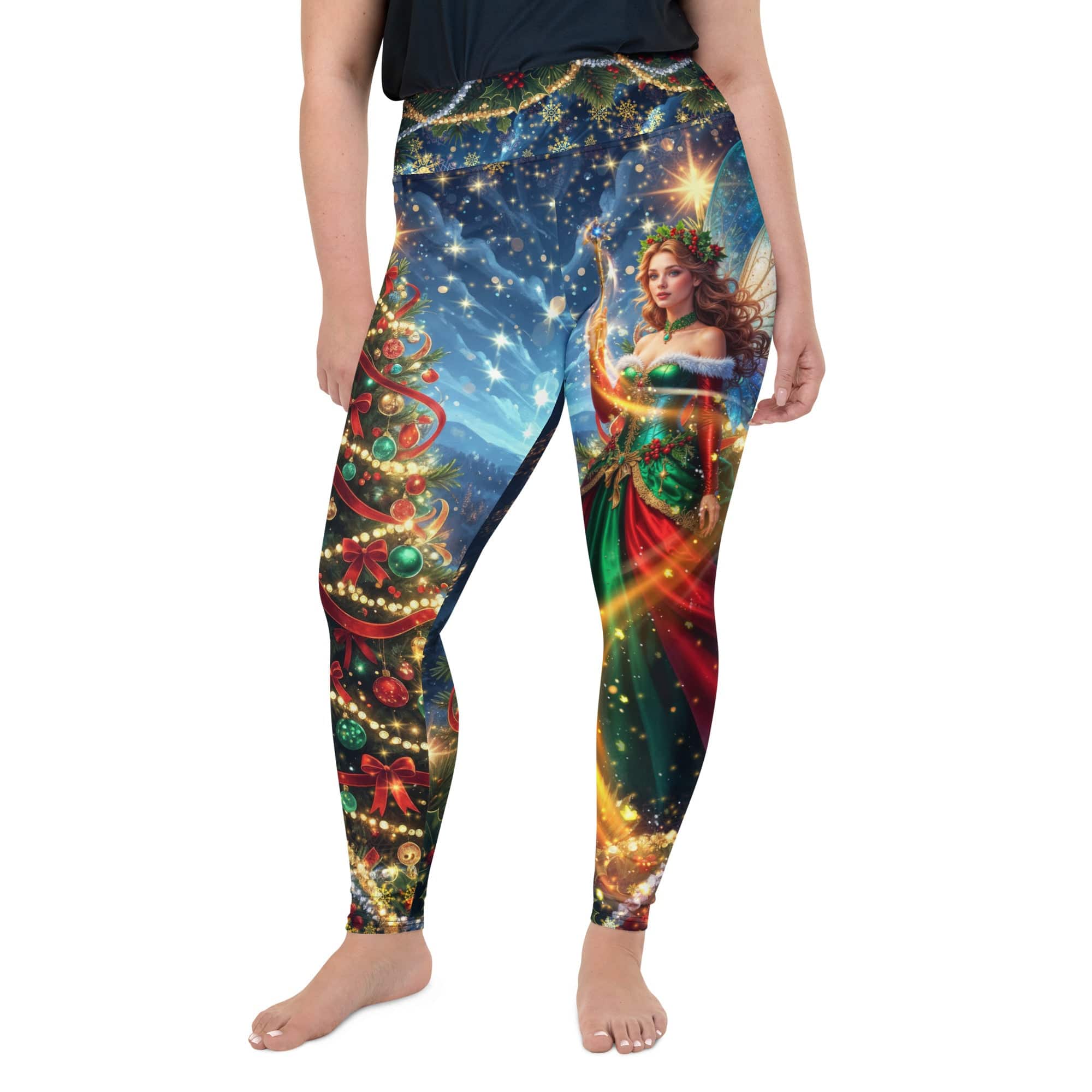 Christmas Fairy Plus Size Leggings
