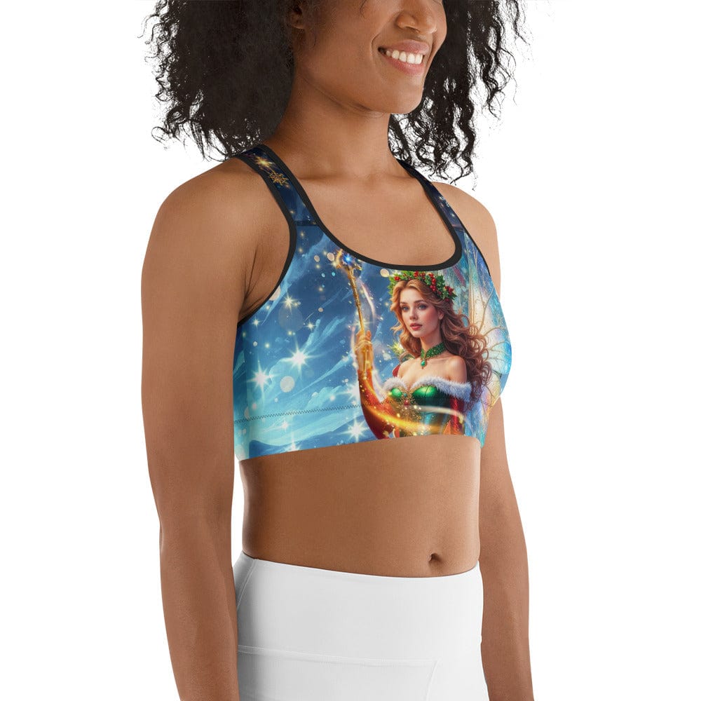 Christmas Fairy Sports Bra