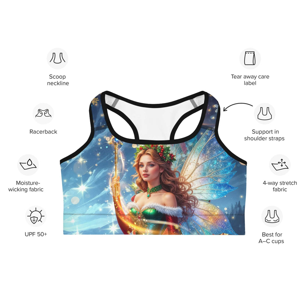 Christmas Fairy Sports Bra