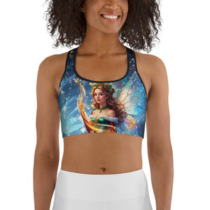 Christmas Fairy Sports Bra
